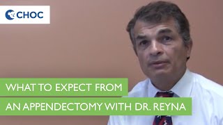 What to Expect from an Appendectomy with Dr Reyna  Appendicitis  CHOC [upl. by Eillime]