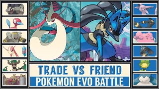 Pokémon Evolution Battle TRADE vs FRIENDSHIP Scarlet amp Violet [upl. by Daegal]