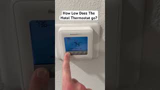 How Low Does The Hotel Thermostat go [upl. by Elleinnod]