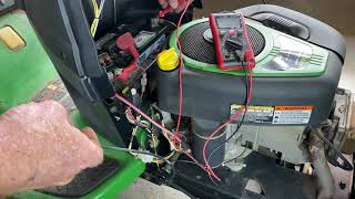 John Deere Mower Clicks but wont start mower wont turn over [upl. by Edea745]