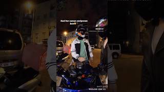 Masum gelişi🥹🖤 motosiklet keşfet shortvideo couple yamaha motovlog shorts shortsviral [upl. by Sakiv]