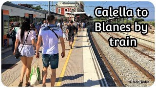 Calella to Blanes by train [upl. by Annad]