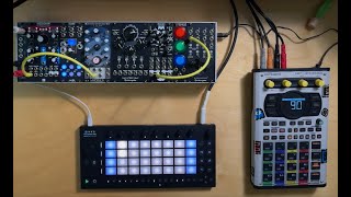 JAde Wii on Her Modular Synth ALL NIGHT 🤘 Eurorack Ambient Techno Dark relax sleep meditate [upl. by Sidman]