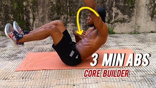 3 MIN ABS Core Builder gym motivation fitnessmotivation workoutmotivation [upl. by Reginnej]