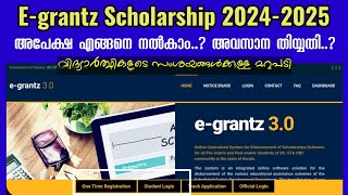 Egrantz Scholarship 20242025  Application Updates  How to Apply Egrantz  Kerala [upl. by Bren319]