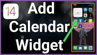 How To Add Calendar Widget To iPhone [upl. by Chanda]