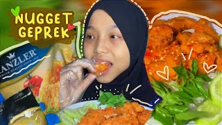 MUKBANG NUGGET GEPREK KANZLER [upl. by Anul]