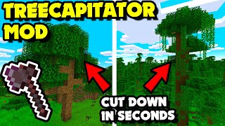 Awesome TREECAPITATOR  FallingTree Mod  INSTANT Tree Cutting Minecraft Mods [upl. by Eiduj854]