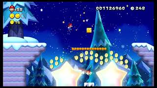 119 Frosted Glacier a very cool area  New Super Mario Bros U [upl. by Kimberli]