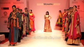 Bollywood actress Minisha Lamba walking the ramp for designers MonaPali at NEDF [upl. by Enilrad]