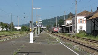 Bahnhof Hausach während der Streckensperrung der Schwarzwaldbahn [upl. by Burlie543]