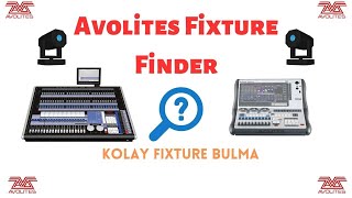 Avolites Fixture Finder  Avolites Fixture Bulma Kolay Method avolites avolitesfixtures [upl. by Nahtnoj]