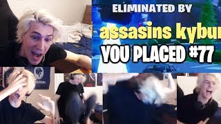 xQc Dying in Fortnite  Rage Compilation [upl. by Tamarra]