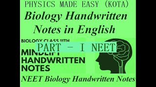 PART 1 BEST NEET BIOLOGY REPEATER NOTES BASIS OF CLASSIFICATION METAMERIC ENGLER amp PRANTL  4 [upl. by Kori]