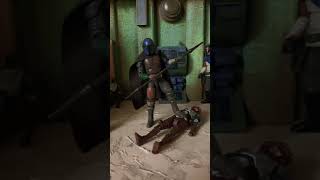 Star Wars Mandalorian diorama droids starwarsfigures starwars themandalorian starwarstvc aliens [upl. by Herbst693]