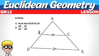 Grade 12 Similarity vs Proportionality theorem [upl. by Pas]