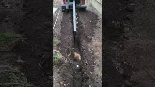 Barreto Trencher for drainage fyp landscape hardscape wisconsin trencher trending [upl. by Adnwahsat571]