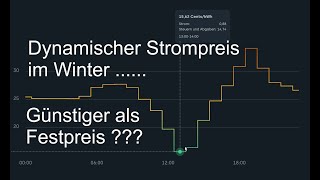 Dynamischer Strompreis im Winter mit Wärmepumpe im Vergleich mit den aktuellen Festpreisen [upl. by Amathist]