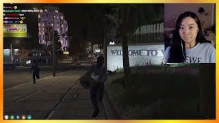 Fanny Gets Chased By Cops  NoPixel 40 GTA RP [upl. by Aihsek]