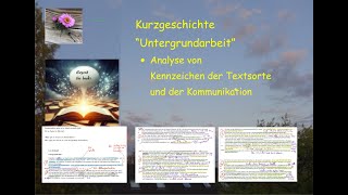 Kommunikation analysieren in einer Kurzgeschichte Lars Krüsand quotUntergrundarbeitquot [upl. by Roland]