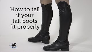 How to tell if your tall boots fit properly [upl. by Kinney]