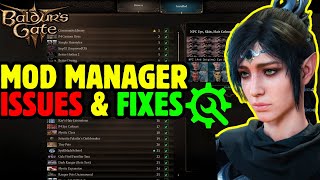 Baldurs Gate 3 Patch 7 MOD MANAGER Issues amp How to Fix [upl. by Hgielsel]