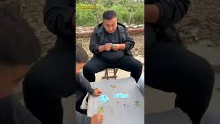 Sand Sculpting brothers card game fried golden flower pineapple foryou funny viralvideo comedy [upl. by Niroc]