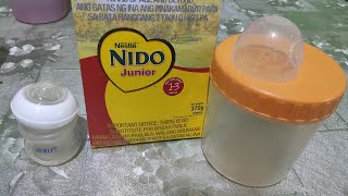 How to Prepare Nido Junior 13 Years Old  Lactum 13 YO to Nido Junior  Nido Benefits for the Baby [upl. by Crofoot]