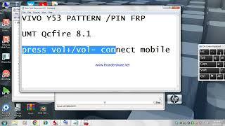 VIVO Y53 PATTERN  PIN FRP UMT Qcfire 81 100  tested [upl. by Norrabal]