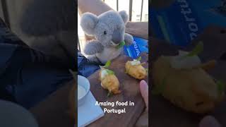 Pupsi having amazing food in Portugal  pupsi Portugal lisbon foodie [upl. by Vieva859]