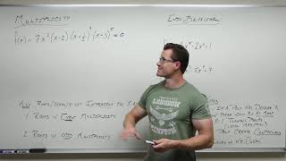 Multiplicity and End Behavior of Polynomials Precalculus  College Algebra 29 [upl. by Eirelav762]