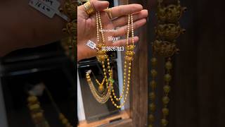 👆Latest New Design Gold 2 Line Mohan Mala Hara With Pearls 16 gms only 👌 saishwethavlogs gold [upl. by Perrin]