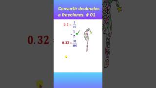 Convertir decimales a fracciones Convert decimals to fractions [upl. by Drandell322]