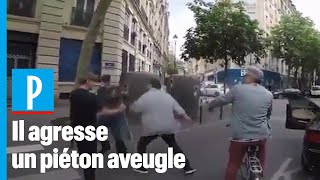 Un automobiliste agresse un piéton aveugle après lui avoir grillé la priorité [upl. by Auqenat]