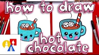 How To Draw Cartoon Hot Chocolate [upl. by Campos]