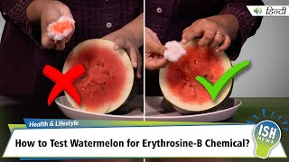 How to Test Watermelon for ErythrosineB Chemical  ISH News [upl. by Andromeda]