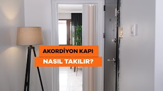 Akordiyon Kapı Nasıl Takılır  Akordiyon Kapı Montajı [upl. by Delisle468]