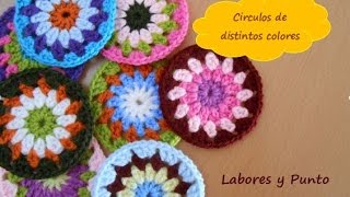 Como tejer círculos de colores a ganchillo o crochet [upl. by At]