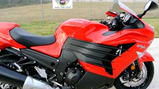 On Sale 11999 2013 Kawasaki ZX14R in Passion Red [upl. by Anailuj380]