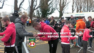 WREXHAM AFC Meet the Fans on NEW YEARS DAY wrexhamafc ryanreynolds robmcelhenney wrexham [upl. by Nwahc118]