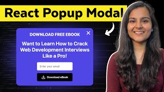 How to make Popup Modal in React JS  React Hooks [upl. by Petras]