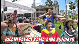 Iolani Palace Kamaaina Sunday with Raiatea Helm Paula Akana Leilani Kahoano  Virtual Hawaii Tour [upl. by Ethben]