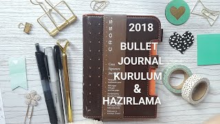 2018 bullet journal kurulum  düzen  hazırlama  Derle Topla Çalkala  defter ajanda [upl. by Raknahs725]