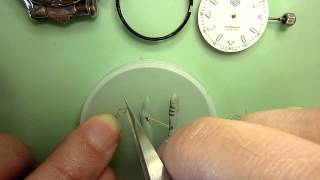 How to ReLume Watch Hands Part 1 Repair the luminous compound on a Tag Heuer watch [upl. by Leamsi986]