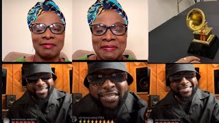 Davido Join Live Video with Angelique Kidjo as the Talk About their New Grammy Award Song Joy [upl. by Valdis]