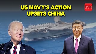 US Provokes China US Navy Sends its First Warship USS John Finn Through Sensitive Taiwan Strait [upl. by Brooks]