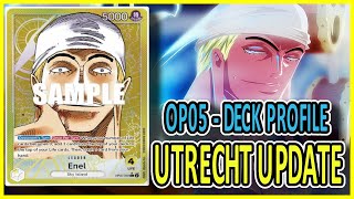 Yellow Enel Deck Profile UPDATE  One Piece TCG Awakening Of The New Era [upl. by Eenahs]