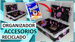 ORGANIZADOR DE ACCESORIOS CON UNA CAJA DE CEREAL [upl. by Marta]