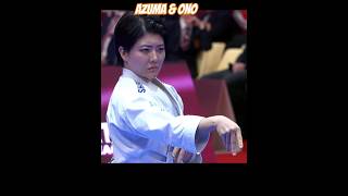 Amazing karate female kata  Azuma vs Ono M karate female kata japan wkf martialarts [upl. by Tyrone]