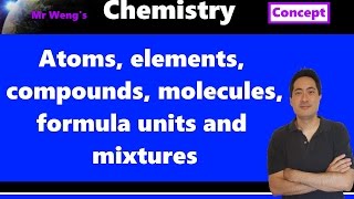 11 IB Chemistry terminology Atoms elements compounds molecules formula units mixtures [upl. by Smitt633]